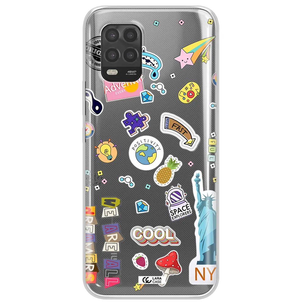 Stickers Xiaomi Mi 10 Lite Clear TPU Case