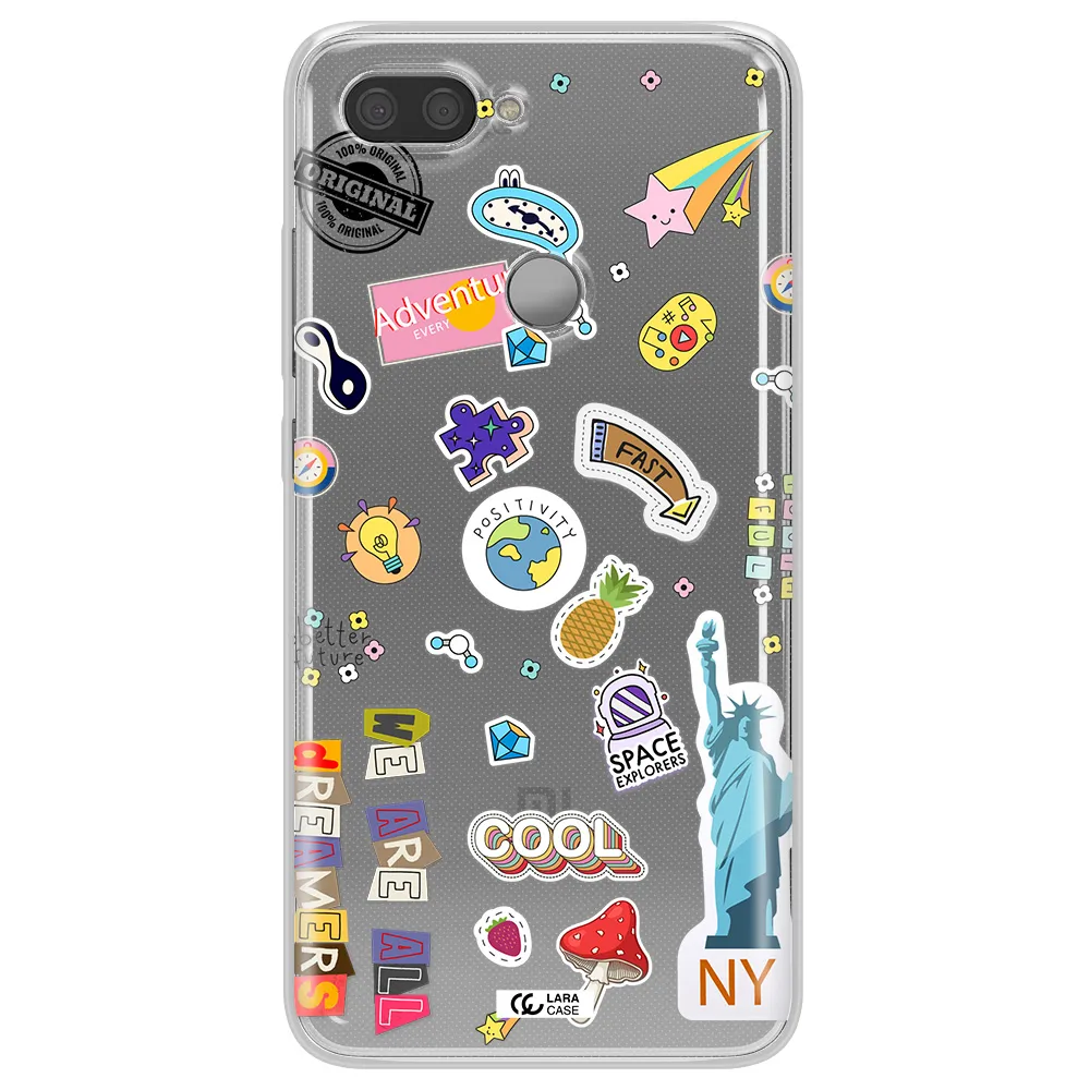 Stickers Xiaomi Mi 8 Lite Clear TPU Case