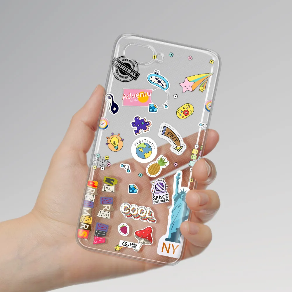 Stickers Xiaomi Mi 8 Lite Clear TPU Case