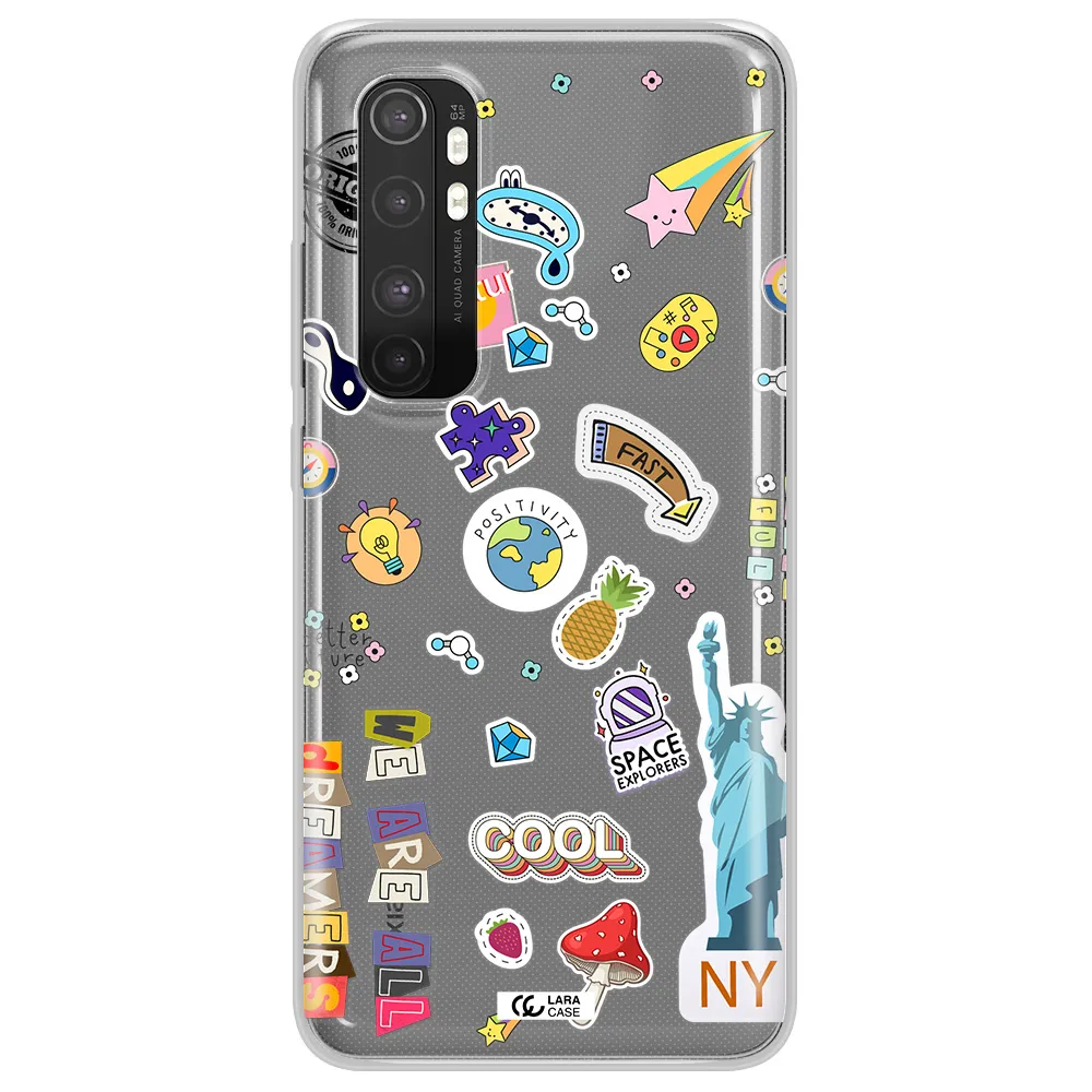Stickers Xiaomi Mi Note 10 Lite Clear TPU Case