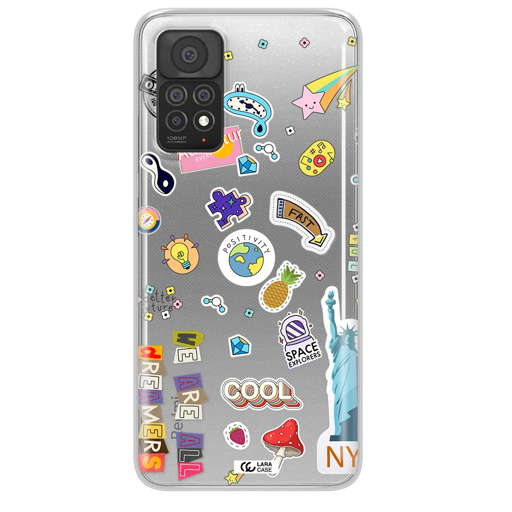Stickers Xiaomi Note 11 Pro Clear TPU Case