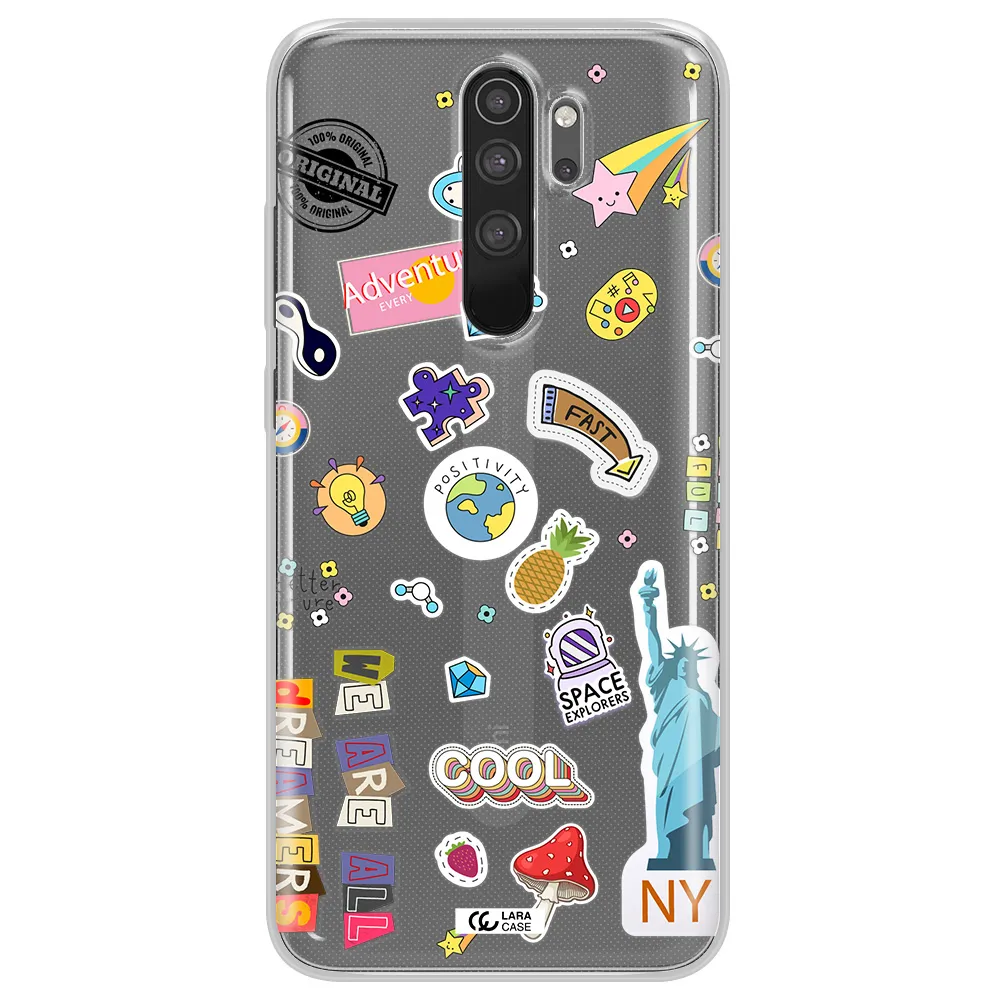 Stickers Xiaomi Note 8 Pro Clear TPU Case