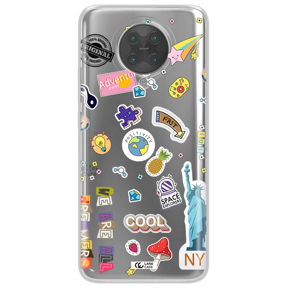 Stickers Xiaomi Poco F2 Pro Clear TPU Case