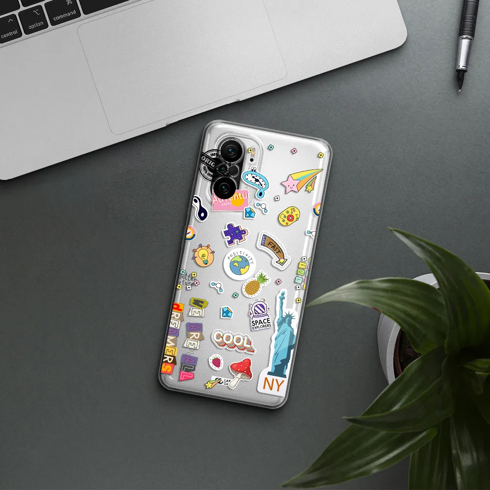 Stickers Xiaomi Poco F3 Clear Tpu Case