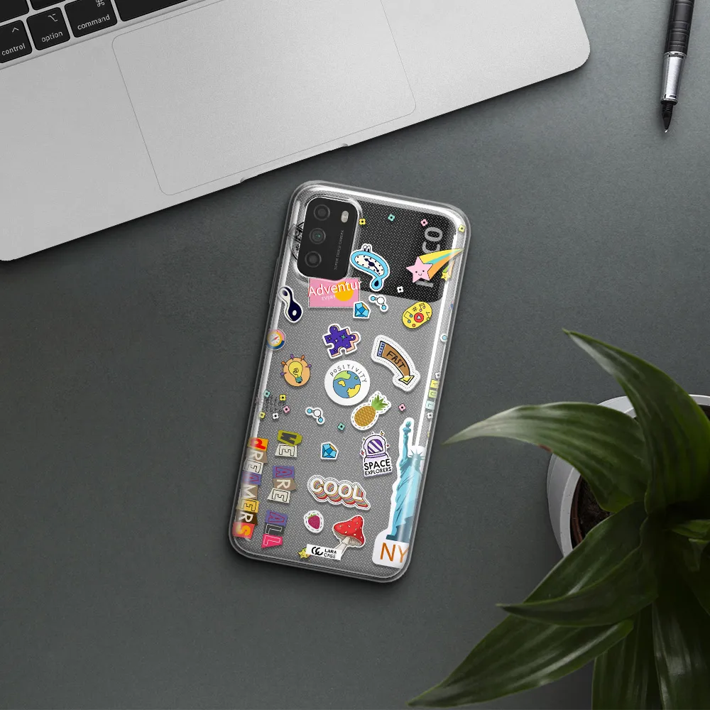 Stickers Xiaomi Poco M3 Clear TPU Case