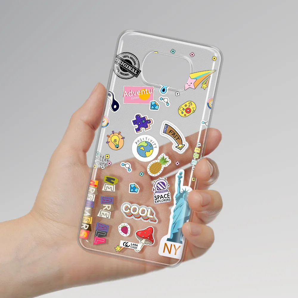 Stickers Xiaomi Poco X3 Clear TPU Case