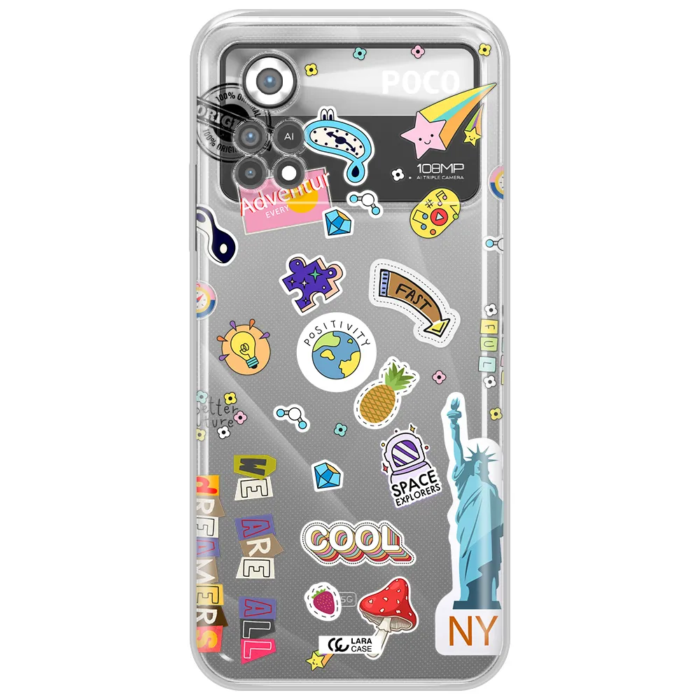 Stickers Xiaomi Poco X4 Pro Clear TPU Case