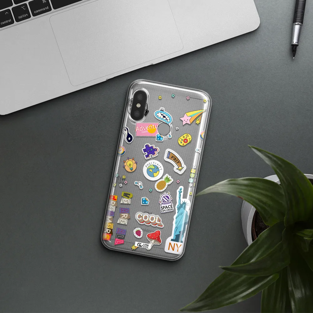 Stickers Xiaomi Redmi 6 Pro Clear TPU Case