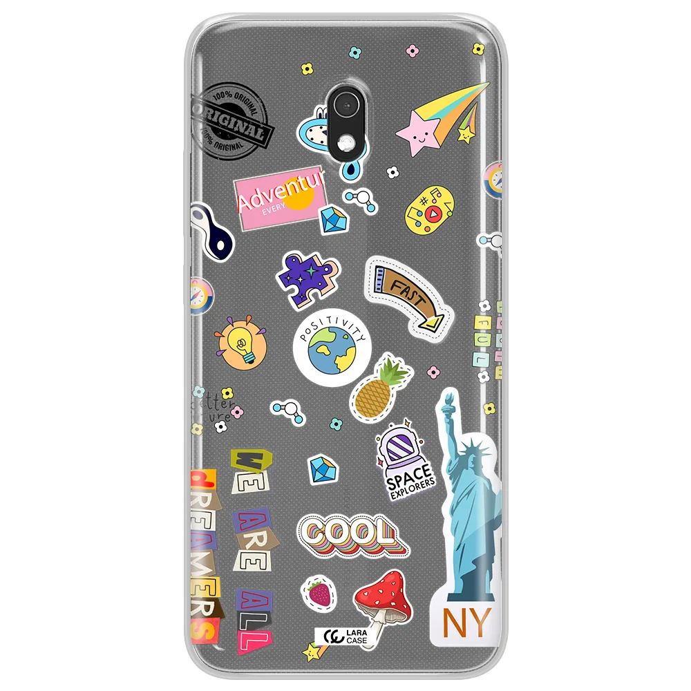 Stickers Xiaomi Redmi 8A Clear TPU Case