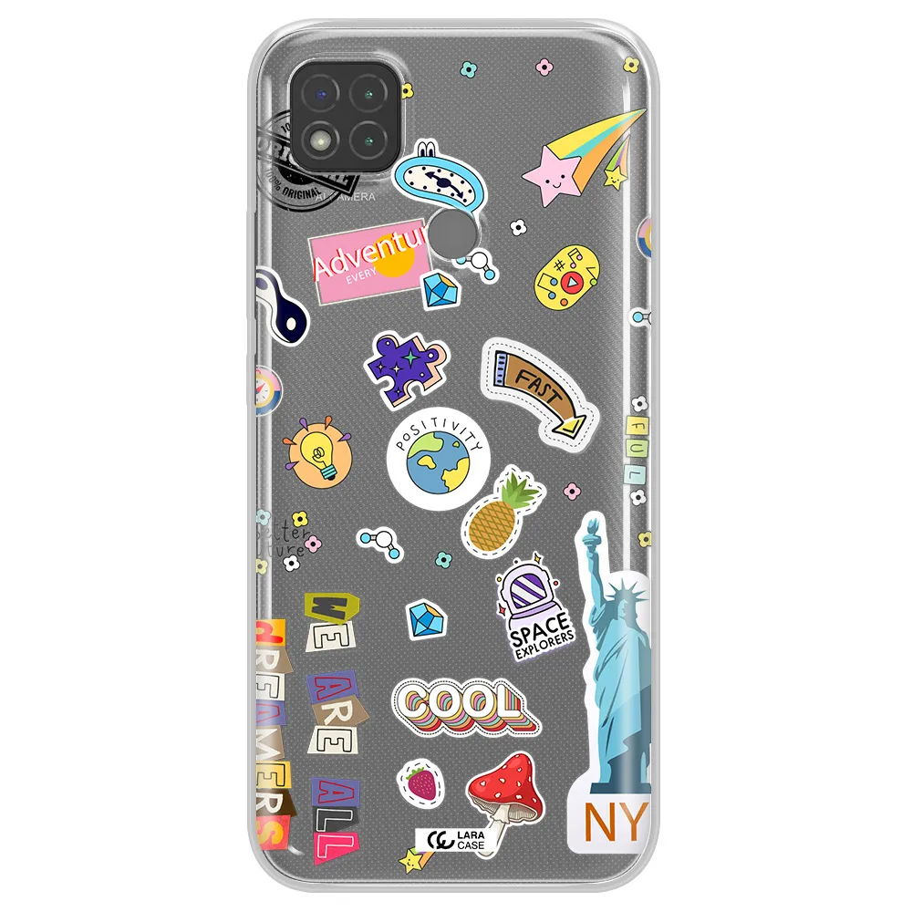 Stickers Xiaomi Redmi 9C Clear TPU Case