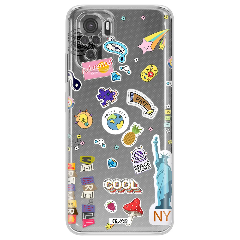 Stickers Xiaomi Redmi Note 10S Clear Tpu Case