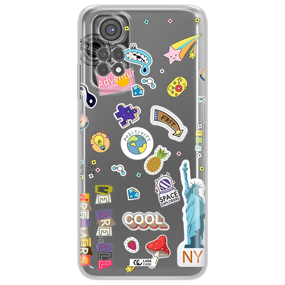 Stickers Xiaomi Redmi Note 11S Clear Tpu Case