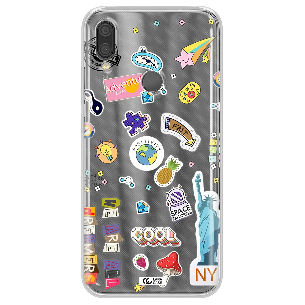 Stickers Xiaomi Redmi Note 7 Clear TPU Case