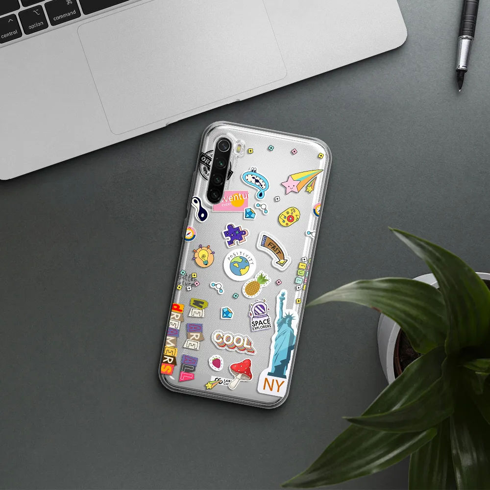 Stickers Xiaomi Redmi Note 8T Clear Tpu Case