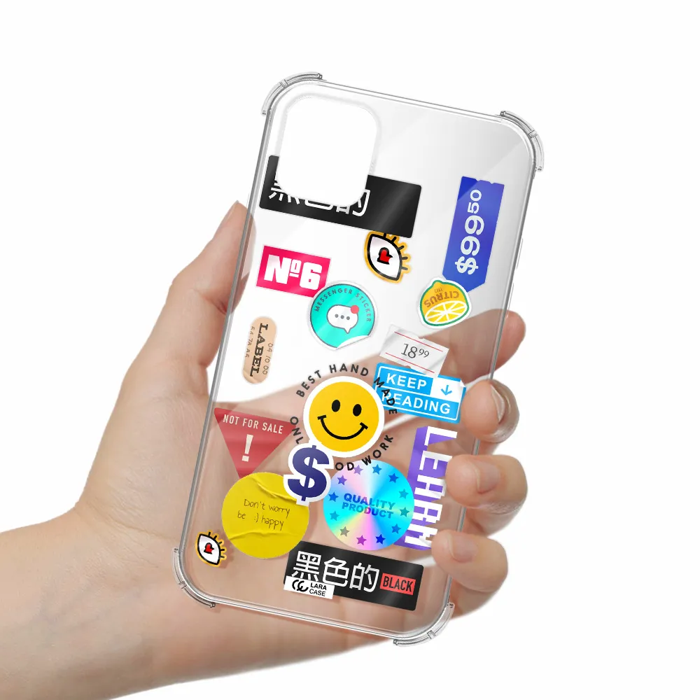Happy Stıckers Apple iPhone 11 Clear PC Case