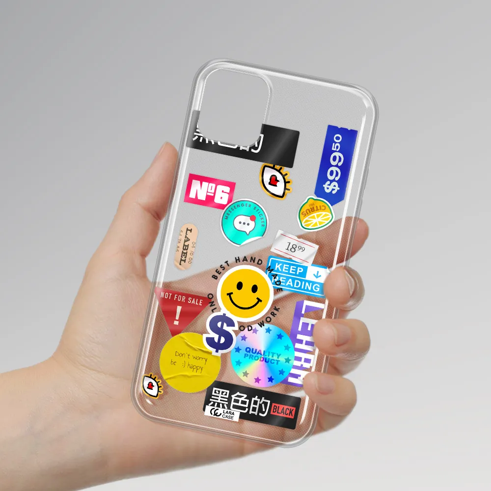 Happy Stıckers Apple iPhone 11 Clear TPU Case