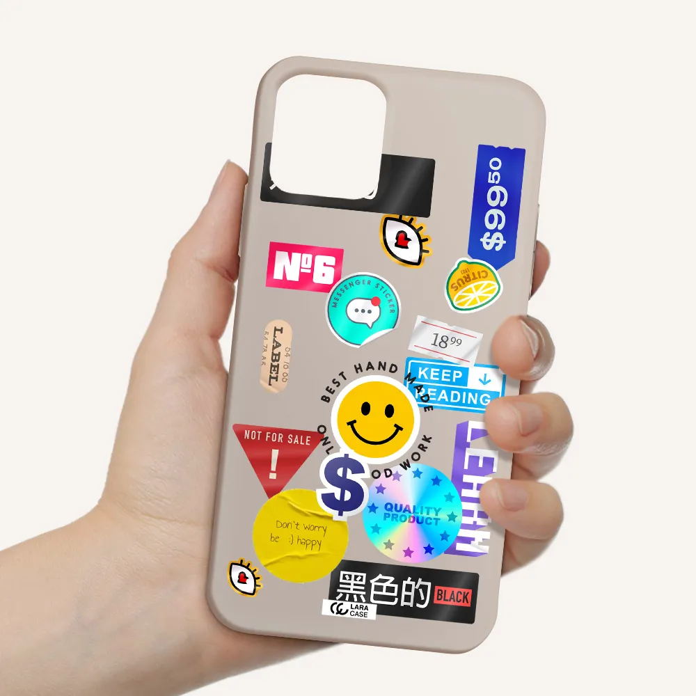 Happy Stıckers Apple iPhone 11 pro Silicone Stone Case