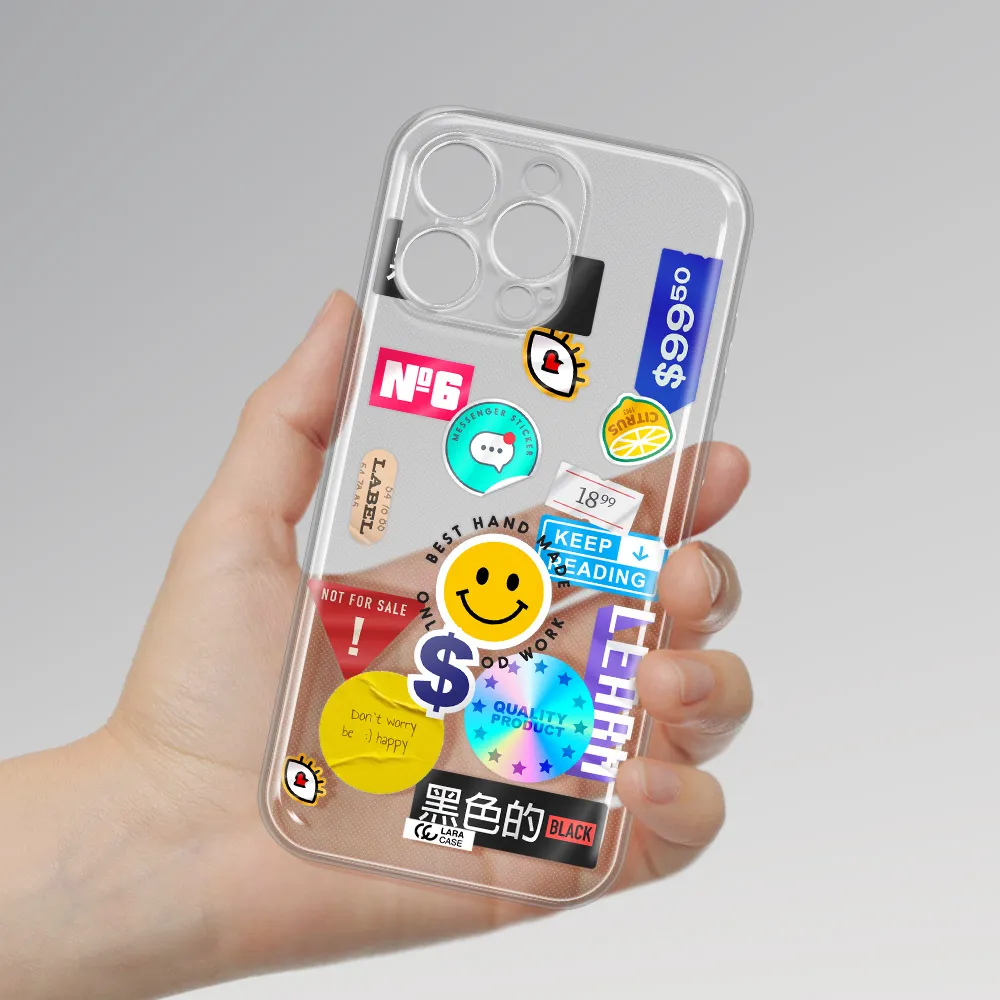 Happy Stıckers Apple Iphone 16 Pro Max Clear Tpu Case