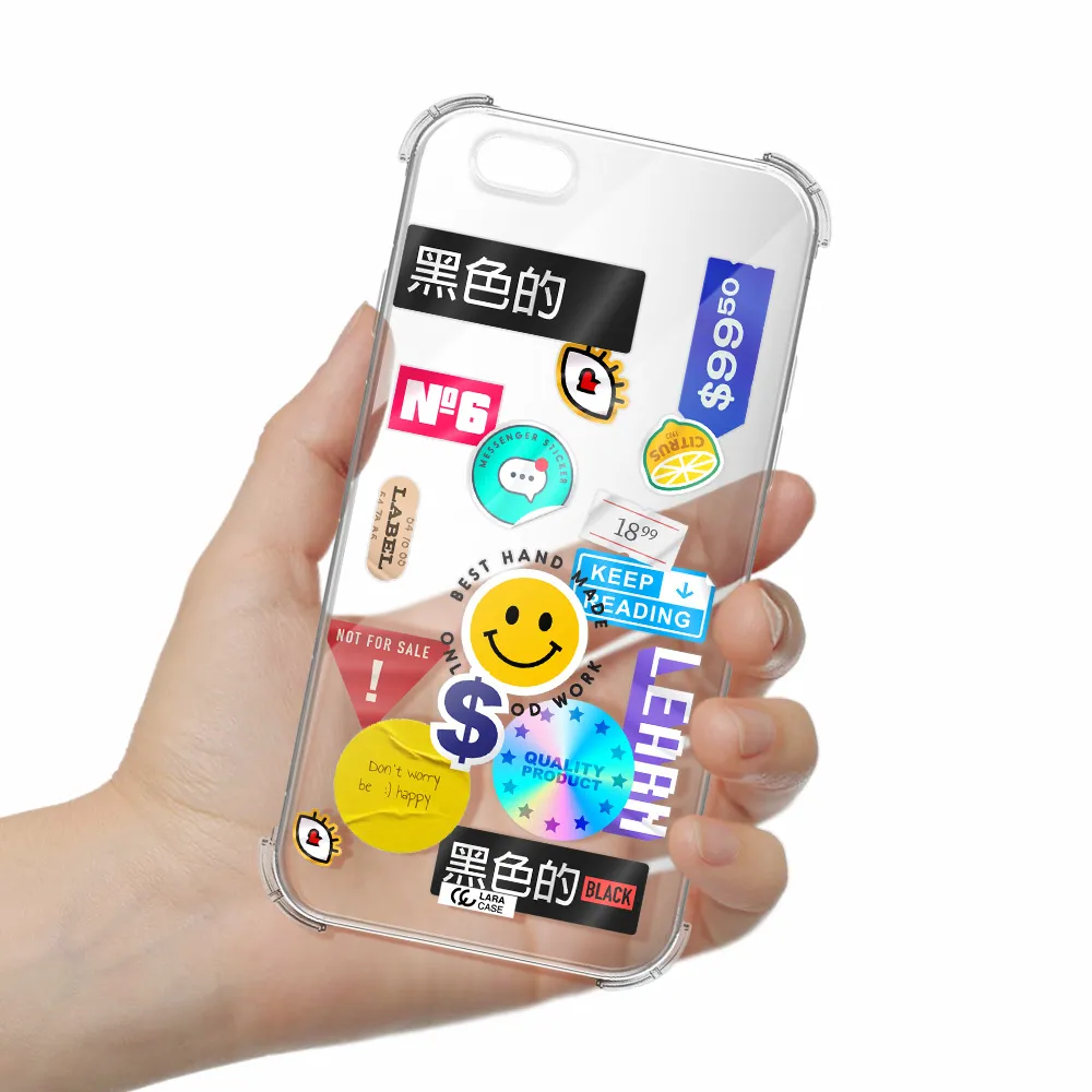 Happy Stıckers Apple iPhone 6 Clear PC Case
