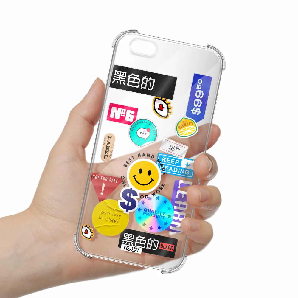 Happy Stıckers Apple iPhone 6S Clear PC Case