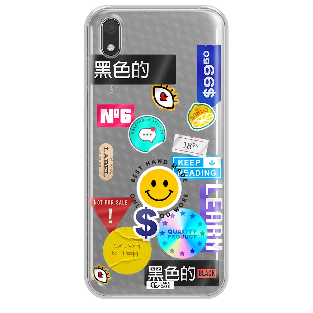 Happy Stıckers Huawei Honor 8S Clear TPU Case