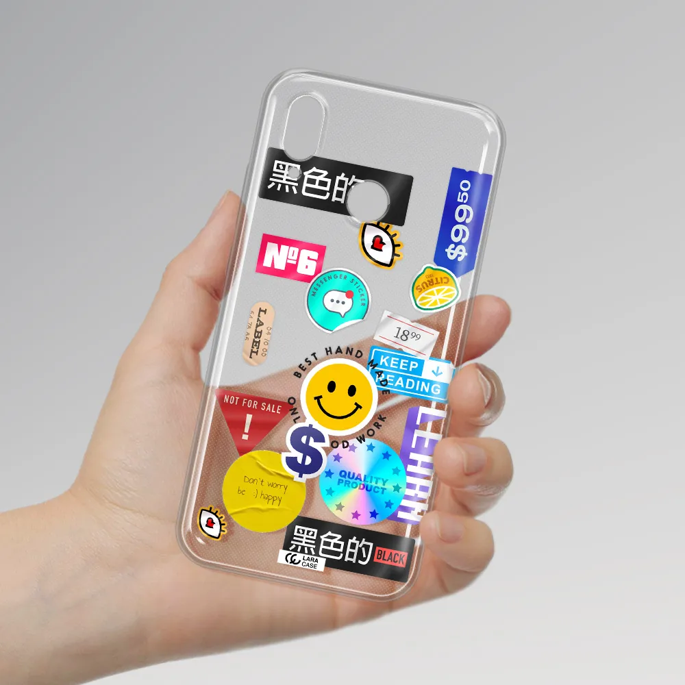 Happy Stıckers Huawei P20 Lite Clear TPU Case