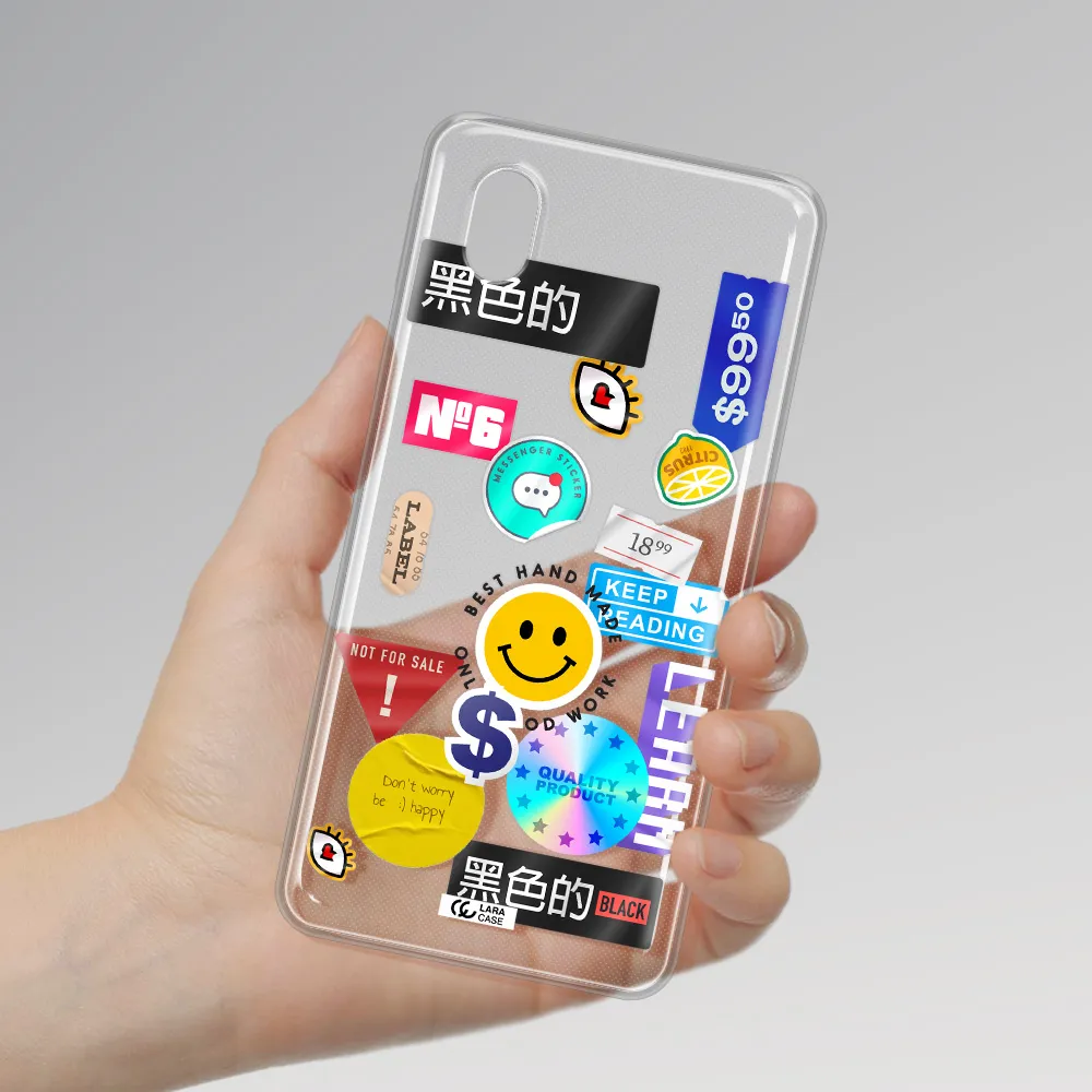 Happy Stıckers Samsung A01 Core Clear Tpu Case