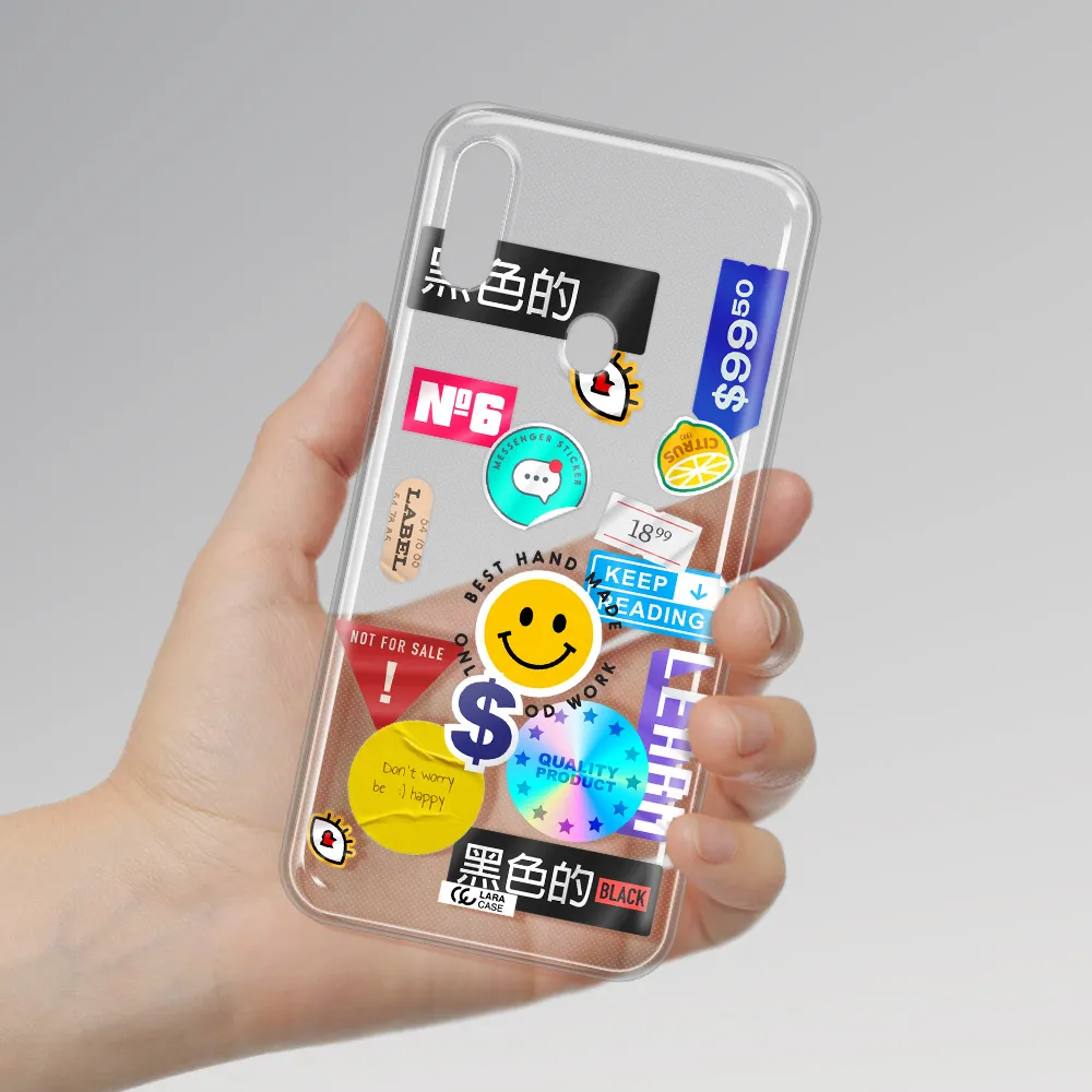 Happy Stıckers Samsung A11 Clear TPU Case