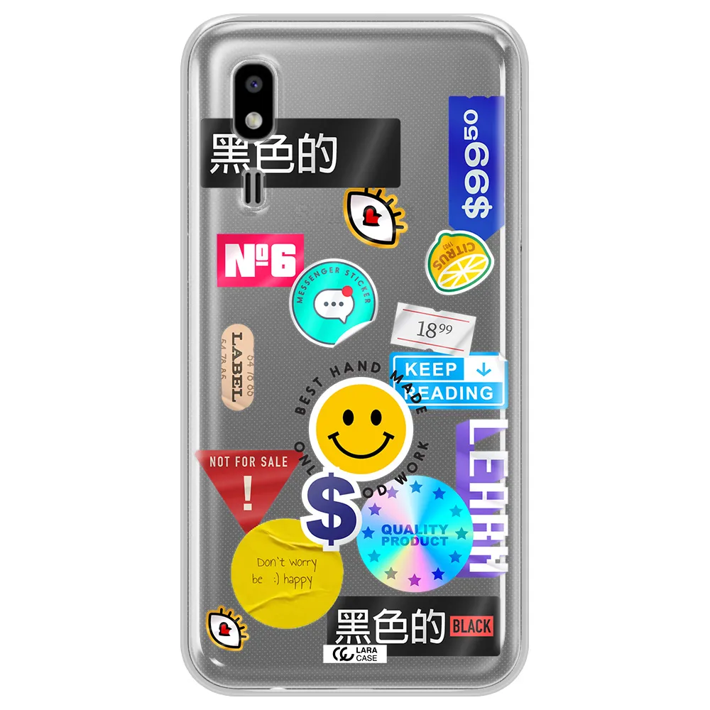 Happy Stıckers Samsung A2 Core Clear TPU Case