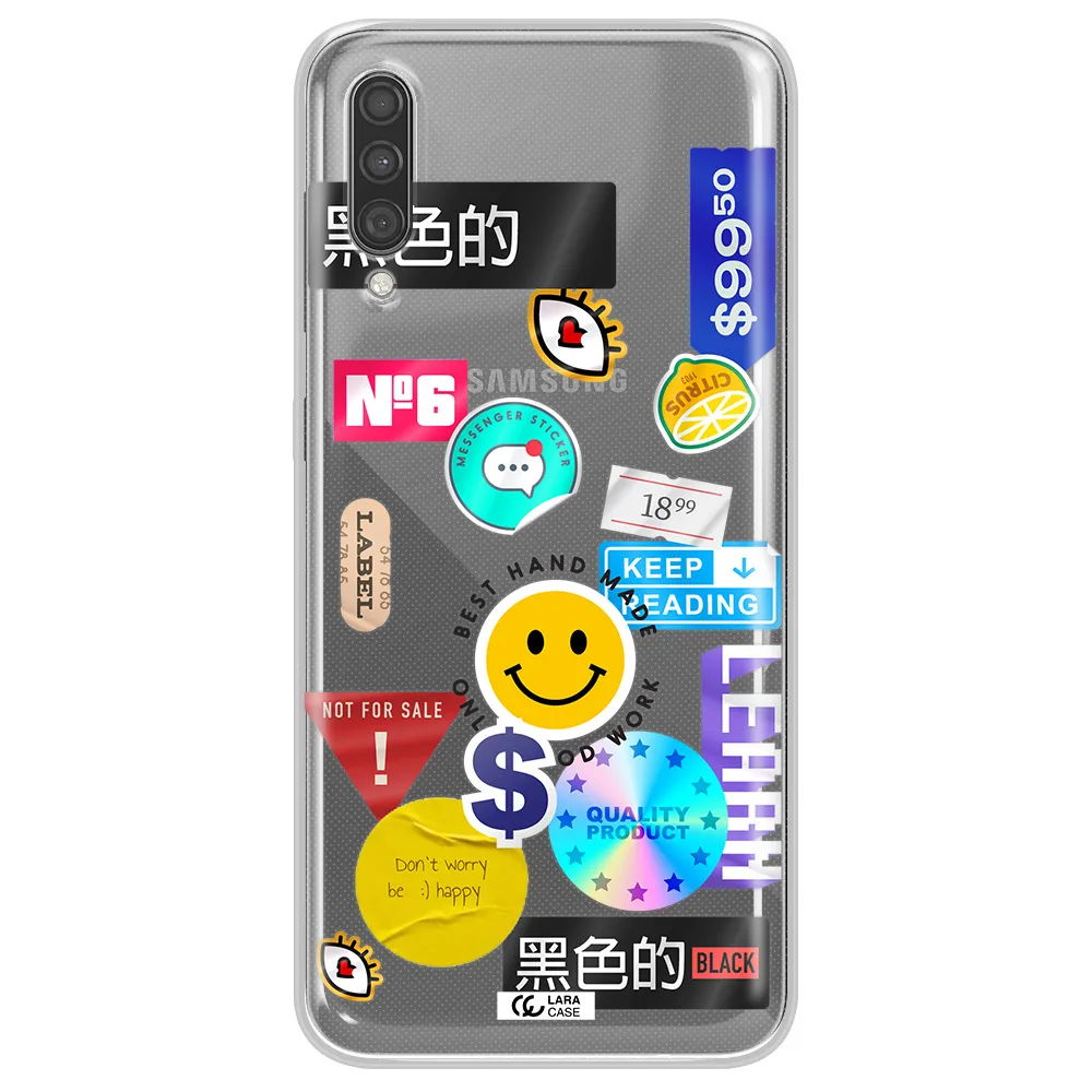 Happy Stıckers Samsung A30S Clear TPU Case
