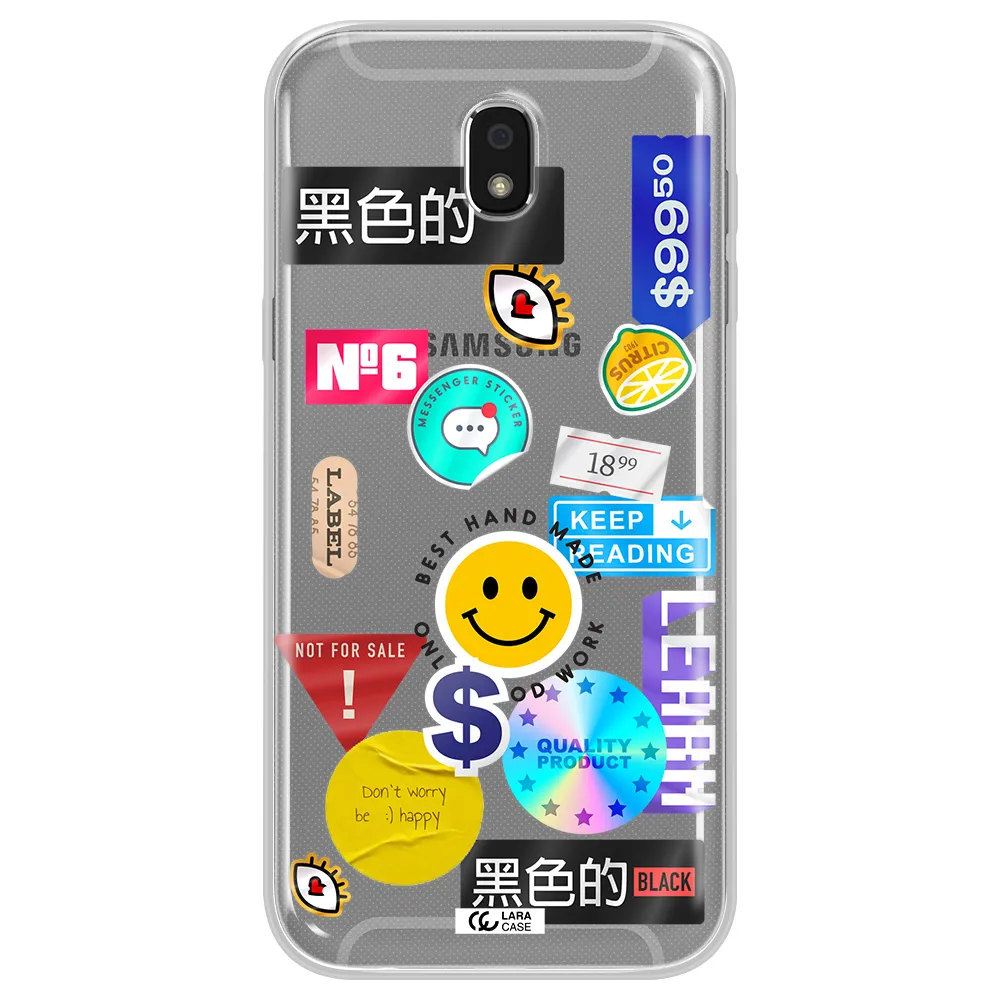 Happy Stıckers Samsung J5 2017 Clear TPU Case