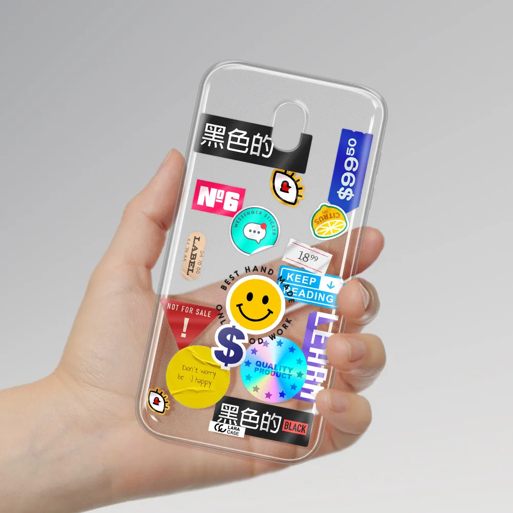Happy Stıckers Samsung J5 2017 Clear TPU Case