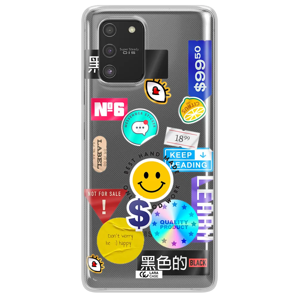 Happy Stıckers Samsung S10 Lite Clear TPU Case