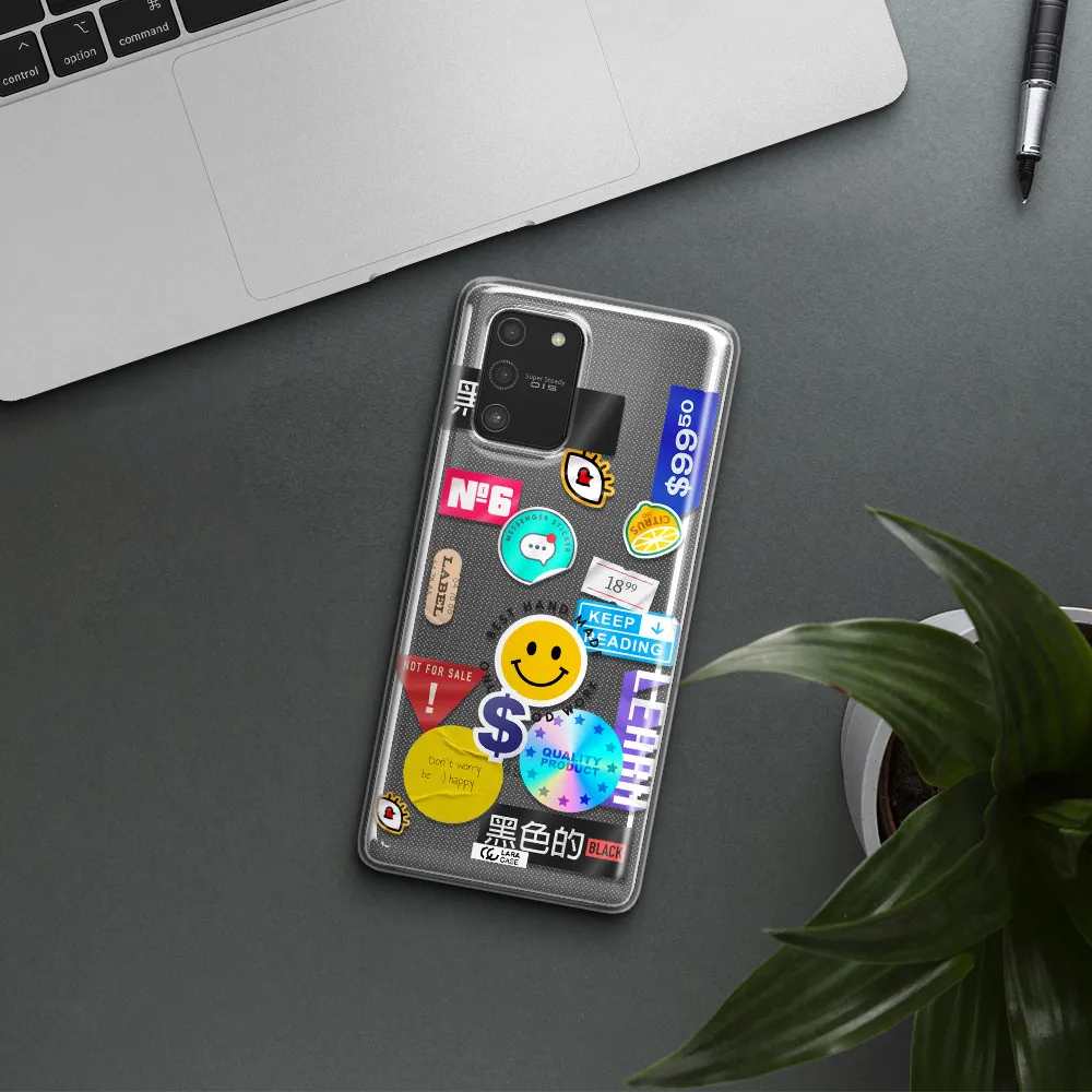 Happy Stıckers Samsung S10 Lite Clear TPU Case