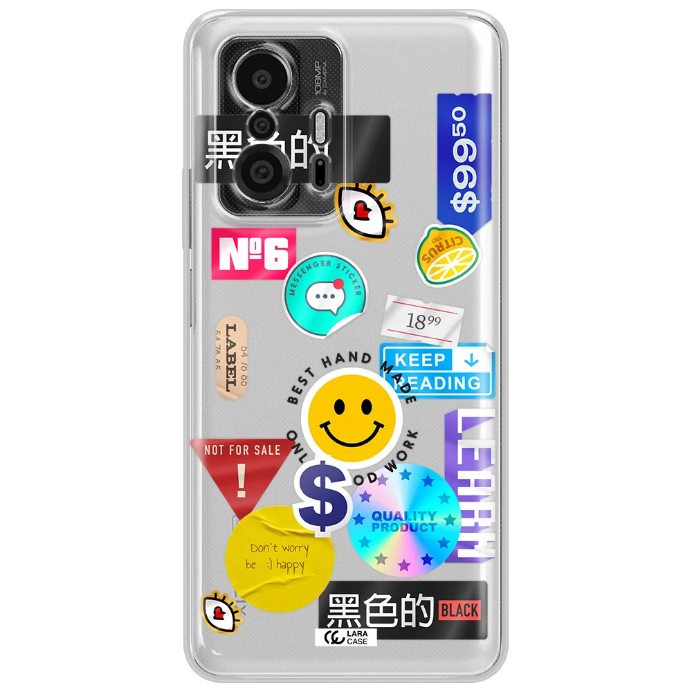 Happy Stıckers Xiaomi 11T Pro Clear Tpu Case