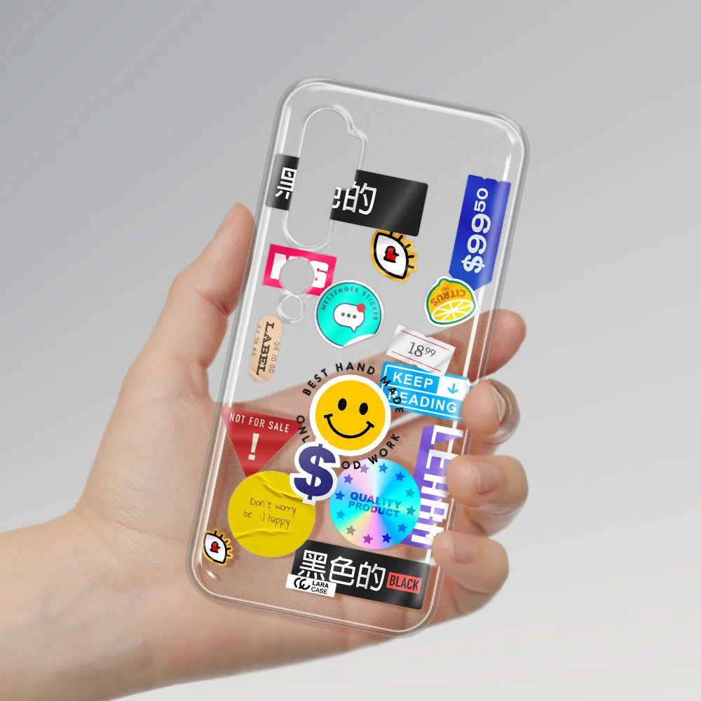 Happy Stıckers Xiaomi Mi Note 10 Clear TPU Case