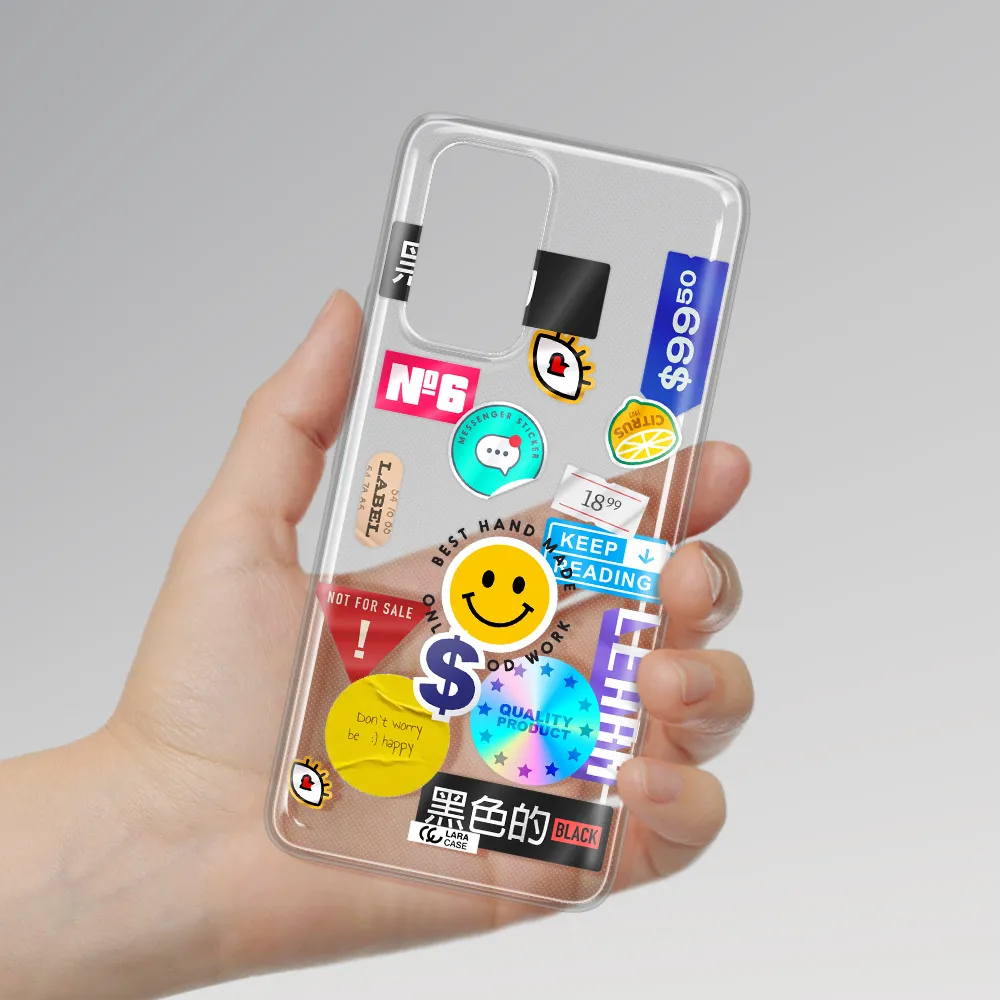 Happy Stıckers Xiaomi Note 10 Pro Clear TPU Case
