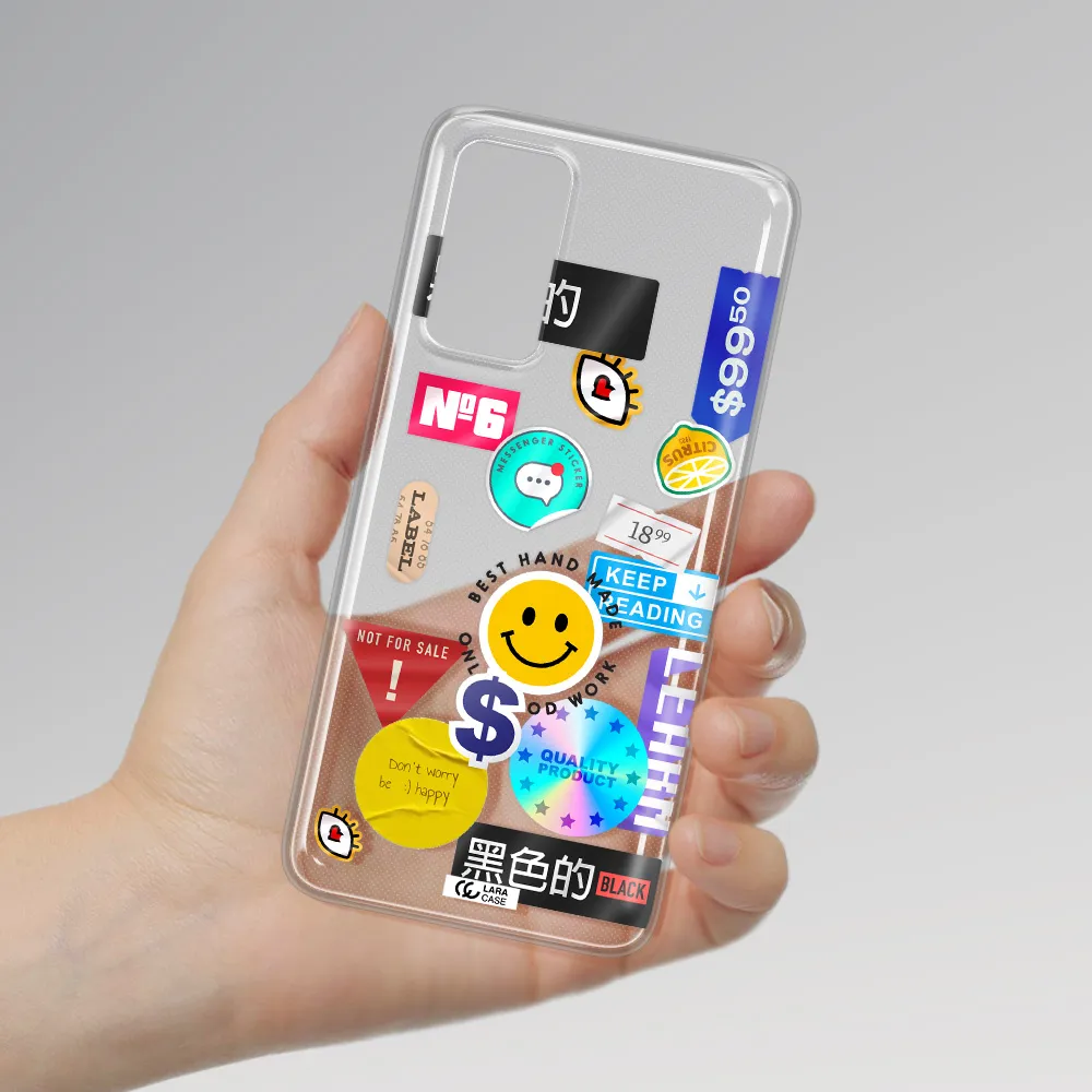Happy Stıckers Xiaomi Note 11 Pro Clear TPU Case