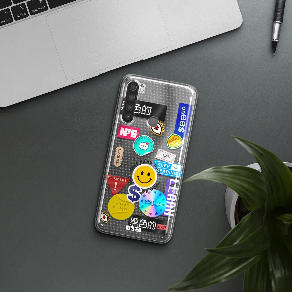 Happy Stıckers Xiaomi Note 8 Clear TPU Case