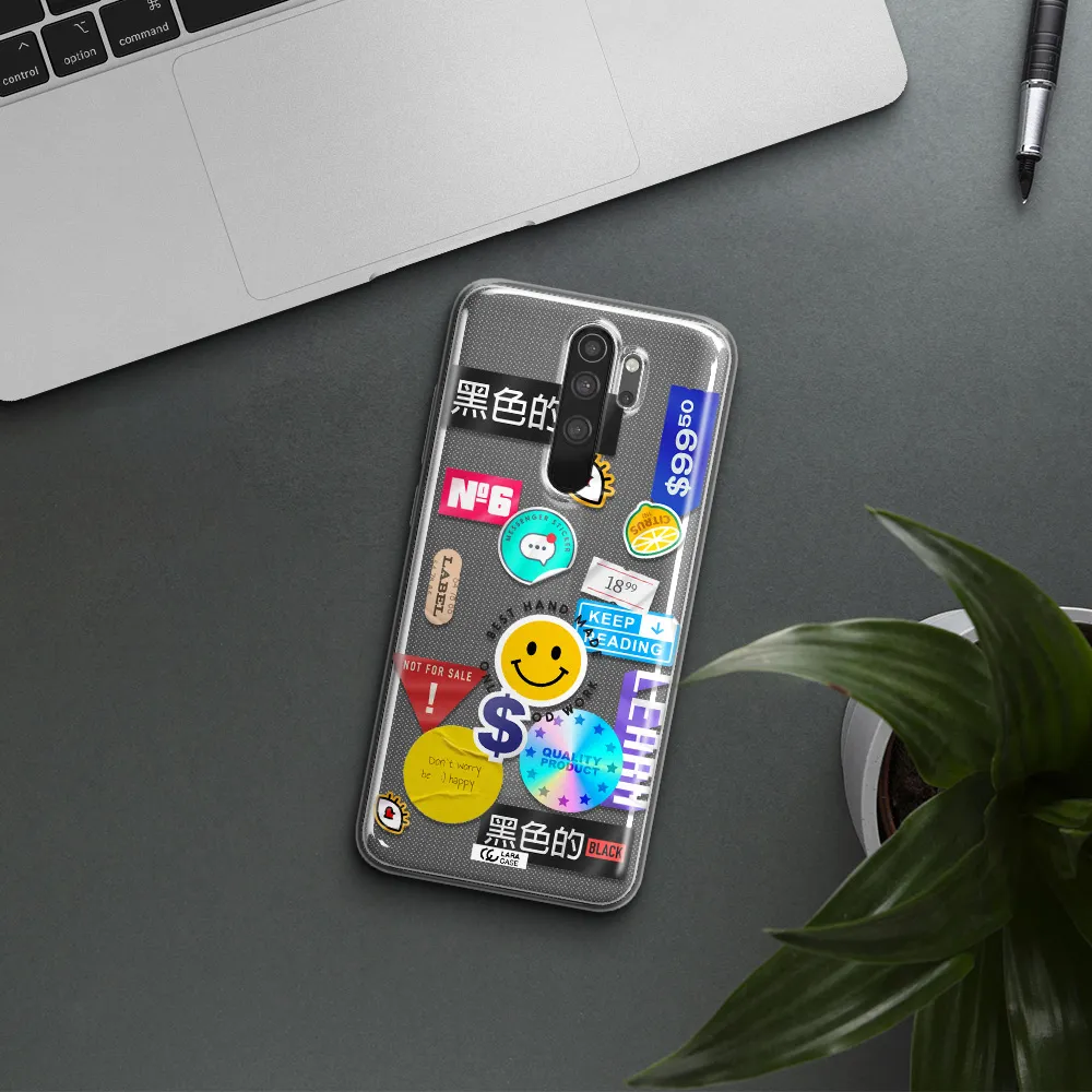 Happy Stıckers Xiaomi Note 8 Pro Clear TPU Case