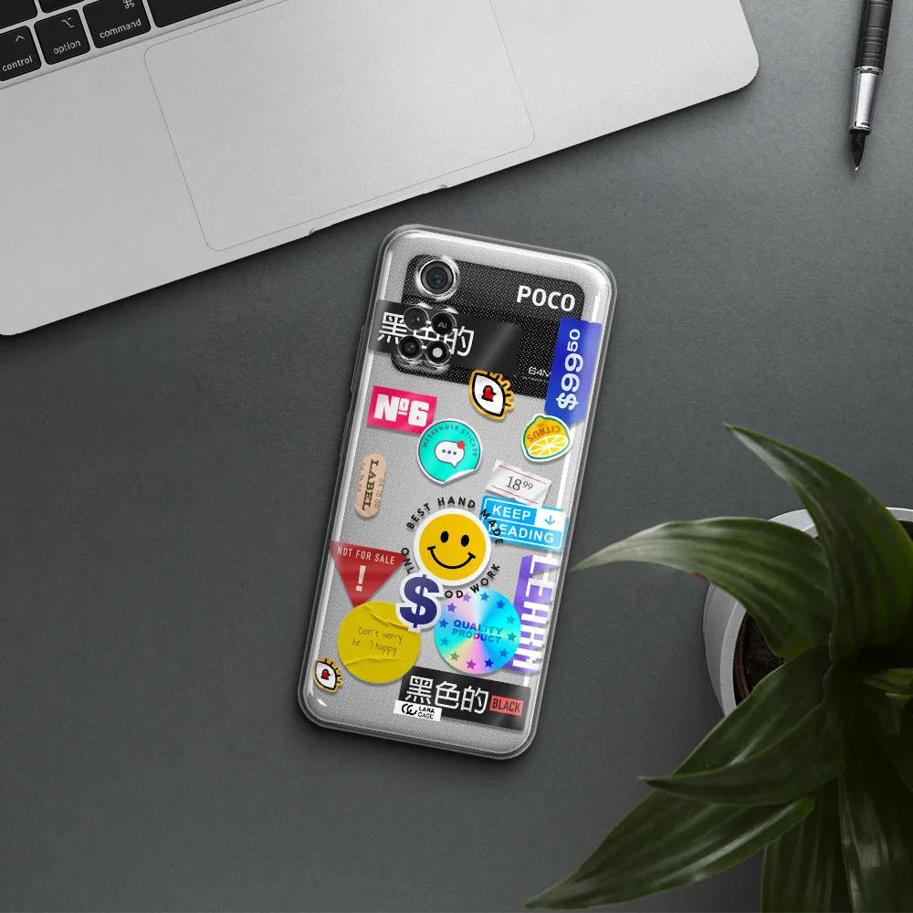 Happy Stıckers Xiaomi Poco M4 Pro 4G Clear Tpu Case