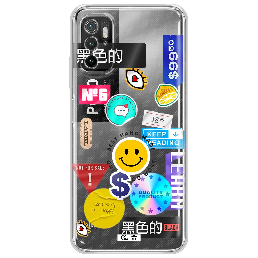 Happy Stıckers Xiaomi Poco M4 Pro 5G Clear Tpu Case