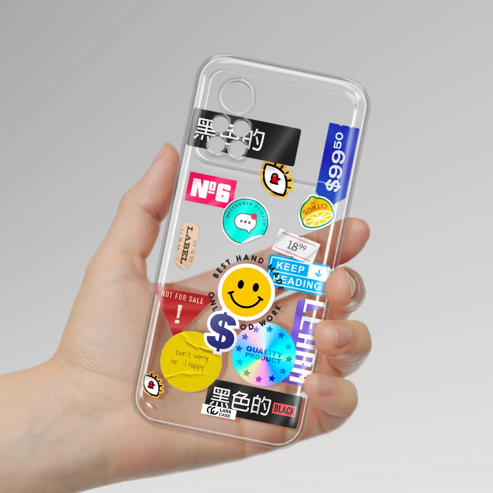 Happy Stıckers Xiaomi Poco X4 Pro Clear TPU Case