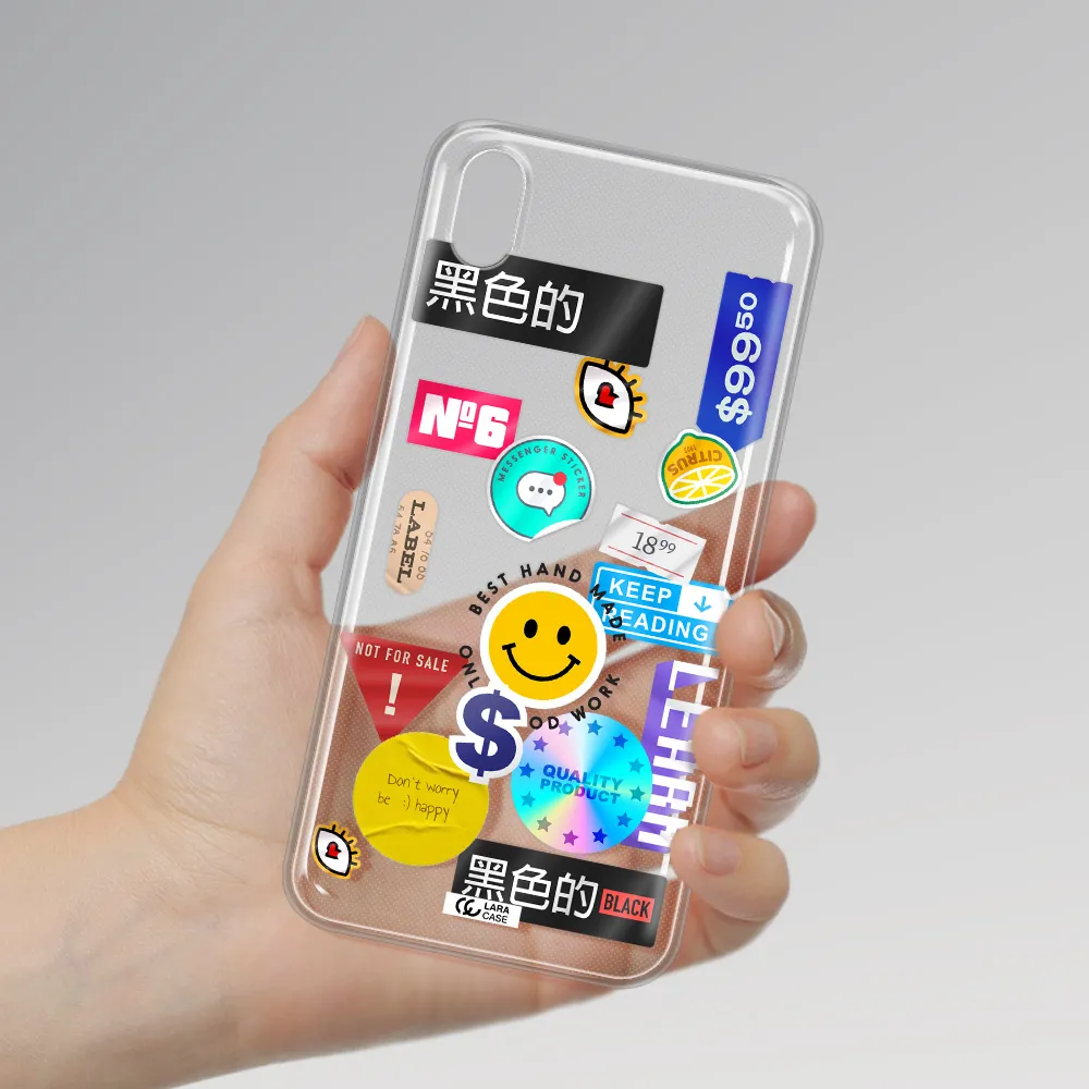 Happy Stıckers Xiaomi Redmi 7A Clear TPU Case