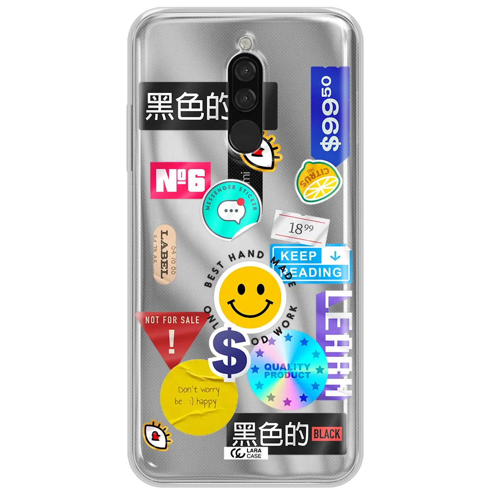 Happy Stıckers Xiaomi Redmi 8 Clear Tpu Case