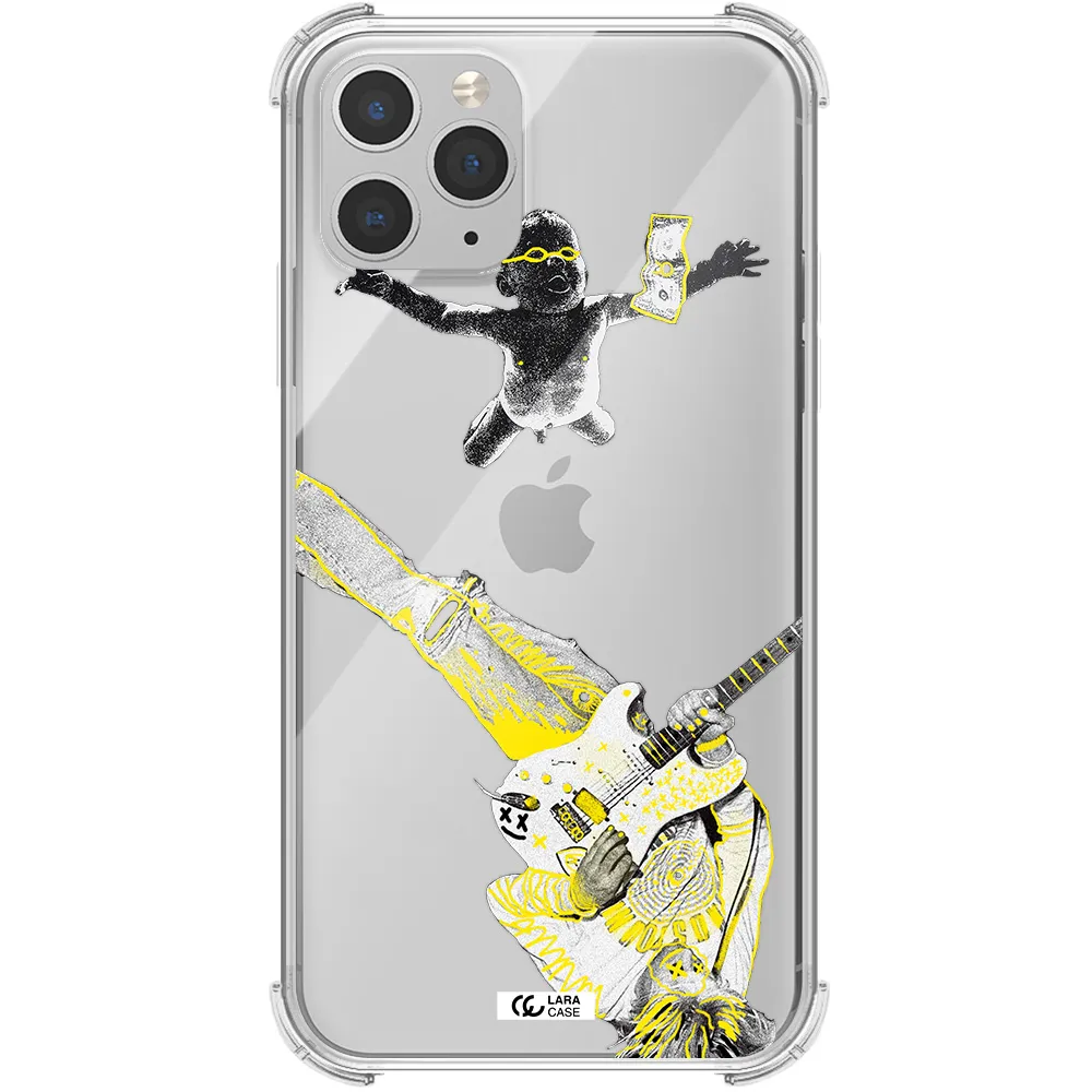 Guitarist Apple iPhone 11 pro Clear PC Case