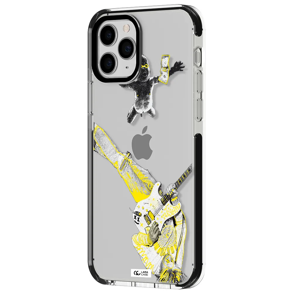Guitarist Apple iPhone 11 pro impact black border Case