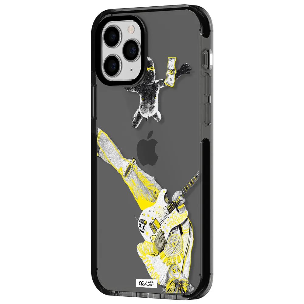 Guitarist Apple iPhone 11 pro impact Smoke Black Case