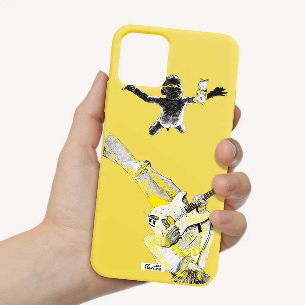 Guitarist Apple iPhone 11 pro max Silicone canary yellow Case