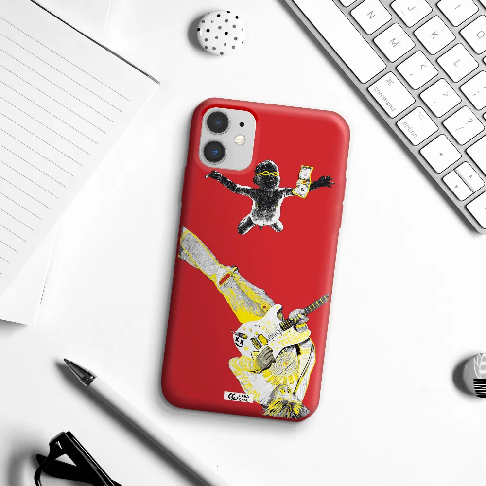 Guitarist Apple iPhone 11 Silicone Imperial Red Case